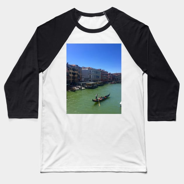 Venetian Gondola Baseball T-Shirt by Funky Aviation